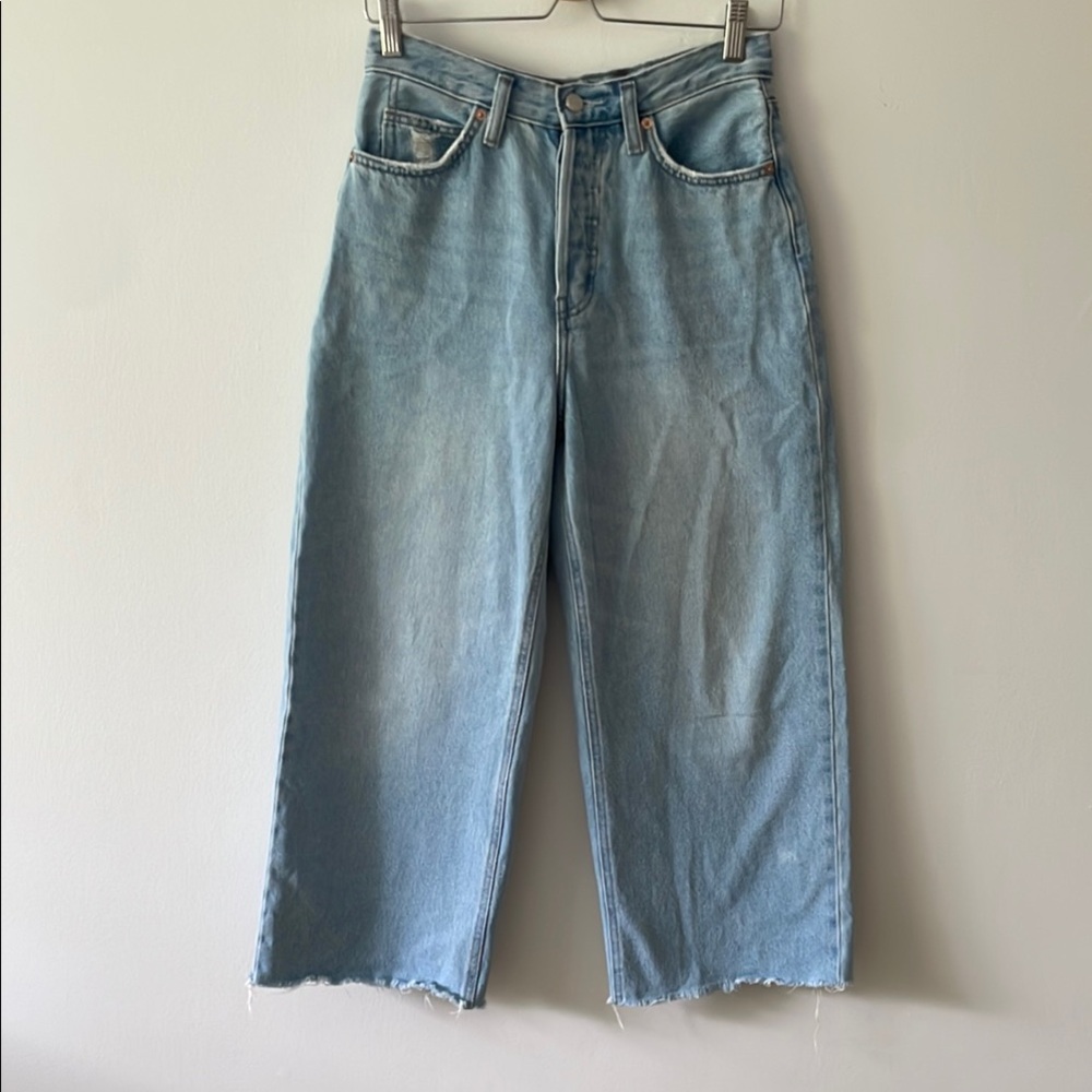 OAK + FORT High Rise Blue Jeans